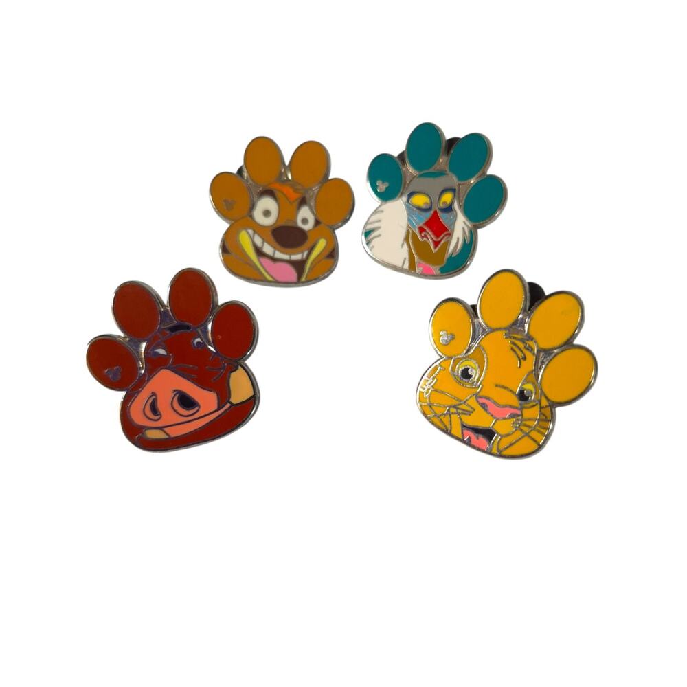 Disney Lot of 4 Lion King Paw Print Hidden Mickey Authenticate